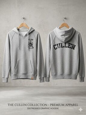 Twilight Saga Eclipse Team Cullen Hoodie Distressed Gray Nordstrom BP L